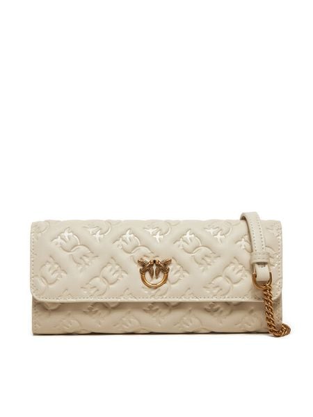 Pinko Torebka Love Tiny Brids Wallet C AI 24-25 PCPL 103765 A1YB Écru. Listonoszki damskie Pinko, bez wzorów, ze skóry, bez dodatków. Za 579.99 zł.