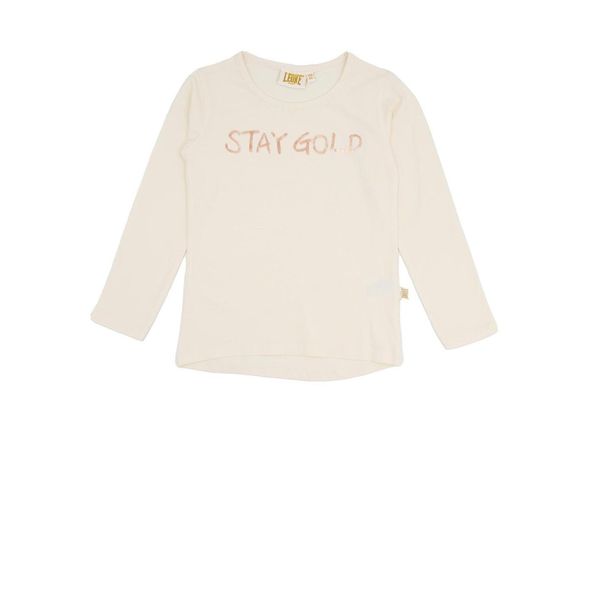 Dziewczęca koszulka Leone z długim rękawem Chic Girl. Białe bluzki dla dziewczynek LEONE 1947 APPAREL, bez wzorów, bez ramiączek. W wyprzedaży za 70.95 zł.