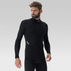 Bielizna top męski UYN Ambityon Uw Lg Sl Turtle Neck. Czarna bielizna termoaktywna męska UYN, m, z materiału. Za 459.85 zł.