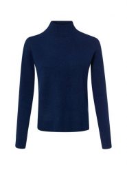 Marie Lund bluzka z czystego kaszmiru Kobiety Kaszmir niebieski, M. Niebieskie bluzki damskie Marie Lund, m, bez wzorów, z kaszmiru, bez kołnierzyka, bez ramiączek. Za 799.95 zł.