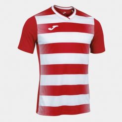 Koszulka do piłki nożnej męska Joma Europa V. Białe koszulki sportowe męskie Joma, m, bez wzorów, bez kołnierzyka, bez ramiączek, do piłki nożnej. Za 163.50 zł.