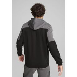 Męska rozpinana bluza z kapturem Around the Block PUMA Cool Dark Gray. Szare bluzy męskie Puma, m, bez wzorów, z dzianiny, z kapturem, do biegania. W wyprzedaży za 124.00 zł.