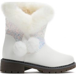 Białe Botki Memento. Białe botki dziewczęce Born2be, z materiału. Za 59.99 zł.