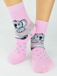 Skarpety dziewczęce frotte wzorzyste ABS SF006-G-02B EUR 23-26. Spodnie sportowe dla dziewczynek Noviti, bez wzorów. Za 13.21 zł.