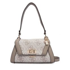 Torebka Guess. Brązowe torebki do ręki damskie Guess, z aplikacjami, klasyczne, bez dodatków. Za 589.99 zł.