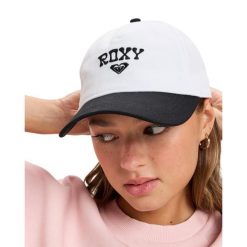 Czapka Trucker dla Kobiety SOMETHING MAGIC Czarny. Brązowe czapki i kapelusze damskie Roxy, bez wzorów, z bawełny. Za 109.99 zł.