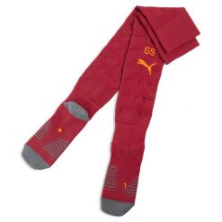 Męskie skarpety Galatasaray SK 25/26 PUMA Red Rhythm Intense Orange. Brązowe legginsy sportowe męskie Puma, m, bez wzorów, prążkowane, do piłki nożnej. Za 109.00 zł.