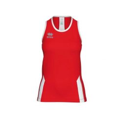 Errea Regis Damski Tank Top Damskie. Czerwone koszulki sportowe damskie ERREA, s, bez wzorów, bez kołnierzyka, bez ramiączek, do biegania. Za 237.00 zł.