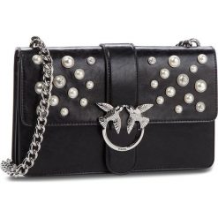 Torebka PINKO - Love Leather Pearls Tracolla Al 18-19 PLTT 1P216H Y4YB Black Z99. Czarne torebki do ręki damskie Pinko, ze skóry. Za 1,639.00 zł.