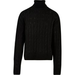 Sweter Męski Z Okrągłym Dekoltem. Czarne swetry przez głowę męskie Urban Classics, m, bez wzorów, bez kołnierzyka. Za 187.99 zł.