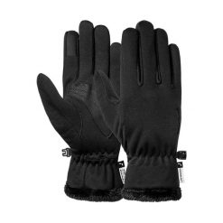 Damskie rękawice narciarskie Reusch Liberty. Czarne rękawiczki damskie Reusch, bez wzorów, sportowe. Za 241.00 zł.
