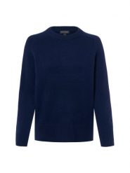 Franco Callegari Sweter z dzianiny merino Kobiety drobna dzianina niebieski, XXL. Niebieskie swetry damskie Franco Callegari, xxl, bez wzorów, z dzianiny, bez kołnierzyka, bez ramiączek, bez kaptura. Za 349.95 zł.