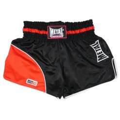 Szorty kick-boxing Metal Boxe Club Line. Czarne krótkie spodenki sportowe męskie METAL BOXE, bez wzorów, na fitness i siłownię. Za 255.50 zł.