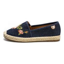 Tom Tailor Espadryle Damskie 36 Ciemnoniebieskie. Czarne espadryle damskie Tom Tailor, z materiału. W wyprzedaży za 159.00 zł.