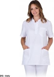 R.E.I.S. LIRA-J - bluza damska ochronna z krótkim rękawem, stójka, 3 kieszenie, dekolt guziczki XL. Brązowe bluzy damskie R.E.I.S., s, bez wzorów, bez kaptura. Za 68.78 zł.