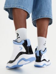 SHAQ Buty do koszykówki CEO-SHAQNOTIZE AQ95000M-WBL Niebieski. Niebieskie buty sportowe męskie Shaq, ze skóry, bez zapięcia, do koszykówki. Za 249.99 zł.