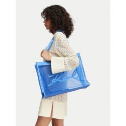 Torebka KARL LAGERFELD. Niebieskie torebki do ręki damskie KARL LAGERFELD, bez wzorów, bez dodatków. Za 559.99 zł.