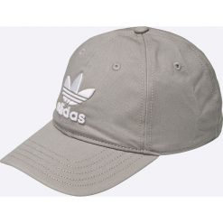 Adidas Originals - Czapka. Szare czapki i kapelusze damskie adidas Originals, z bawełny. W wyprzedaży za 69.90 zł.