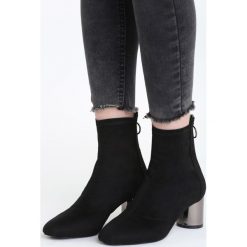 Czarne Botki Straight Masterpiece. Czarne botki damskie Born2be. Za 99.99 zł.