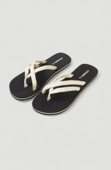 Japonki plażowe damskie O'Neill Ditsy Strap Bloom. Brązowe klapki damskie O'Neill, z aplikacjami, z gumy, sportowe, bez obcasa. Za 153.55 zł.