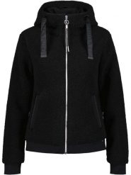 Sweter Damski Luhta Iskoinen. Czarne swetry damskie Luhta, s, bez wzorów, z materiału, sportowe, bez kołnierzyka, bez ramiączek, długie, z kapturem. Za 539.00 zł.