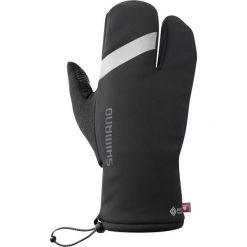 Rękawiczki kolarskie WINDSTOPPER Primaloft 2X2 Gloves. Czarne rękawiczki męskie Shimano, na zimę, bez wzorów, sportowe. Za 294.80 zł.