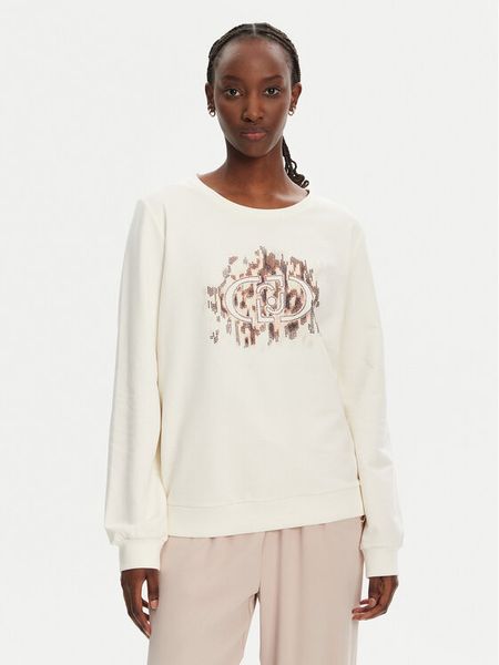 Liu Jo Sport Bluza TA5168 FS090 Écru Regular Fit. Bluzy damskie Liu Jo Sport, xs, bez wzorów, z bawełny, bez kaptura. Za 249.99 zł.