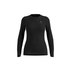 Koszulka termoaktywna damska Odlo Active Warm. Czarne koszulki sportowe damskie Odlo, l, bez wzorów, z elastanu, bez kołnierzyka, bez ramiączek, narciarskie. Za 179.99 zł.
