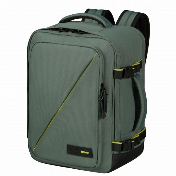 Plecak kabinowy American Tourister Take2cabin. Zielone plecaki damskie American Tourister, bez wzorów. Za 177.99 zł.