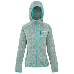 Damska Bluza Z Kapturem Newhill II Marl Full Zip. Niebieskie bluzy sportowe damskie Regatta, bez wzorów, z kapturem, trekkingowe. Za 96.99 zł.