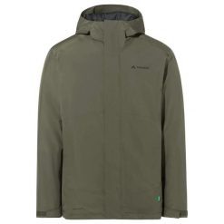 Płaszcz VAUDE Rosemoor II. Zielone płaszcze męskie Vaude, na zimę, m, bez wzorów, z materiału, sportowe, bez kaptura. Za 778.50 zł.