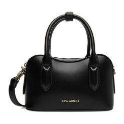 Torebka Eva Minge. Czarne torebki do ręki damskie Eva Minge, bez wzorów, bez dodatków. Za 199.99 zł.