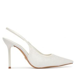 Szpilki Aldo. Białe szpilki damskie Aldo, bez wzorów, bez obcasa, bez zapięcia. Za 499.99 zł.