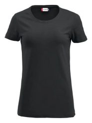 Clique Carolina S/S — Damska koszulka z okrągłym dekoltem i stretch. Czarne t-shirty damskie CLIQUE, s, bez wzorów, z bawełny, bez kołnierzyka. Za 109.79 zł.