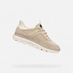 Buty sportowe damskie Geox Spherica Plus Wpf. Zielone obuwie sportowe damskie Geox, bez wzorów, z gumy. Za 480.50 zł.