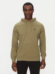 Quiksilver Bluza EQYFT04951 Zielony Regular Fit. Zielone bluzy męskie Quiksilver, m, bez wzorów, z bawełny, bez kaptura. Za 99.99 zł.