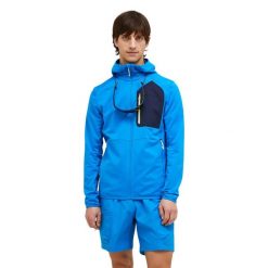 Bluza Peak Performance męska Utility Light Zip Hood niebieska - M. Niebieskie bluzy męskie Peak Performance, m, bez wzorów, bez kaptura. W wyprzedaży za 659.00 zł.
