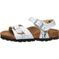 Sandały "Tuvalu" w kolorze biało-błękitnym. Białe sandały dziewczęce Birkis & Papillio, bez zapięcia. W wyprzedaży za 130.95 zł.