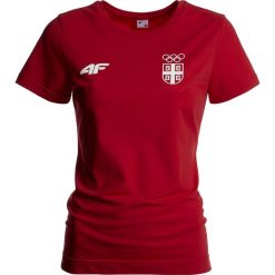 Koszulka damska Serbia Pyeongchang 2018 TSD700 - czerwony wiśniowy. T-shirty damskie marki 4f. W wyprzedaży za 79.99 zł.
