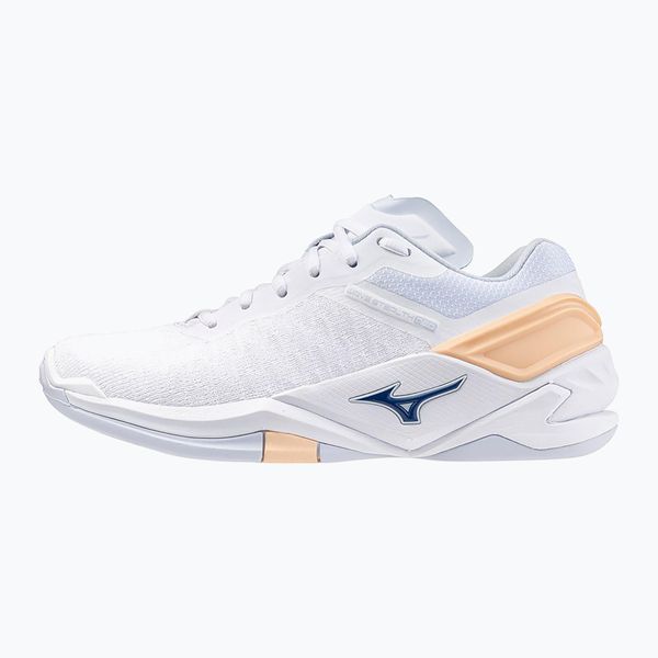 Buty do piłki ręcznej damskie Mizuno Wave Stealth Neo. Białe obuwie sportowe damskie Mizuno, bez wzorów, do piłki ręcznej, mizuno wave. Za 269.99 zł.