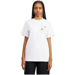 Koszulka damska Ellesse Fortunata. Białe koszulki sportowe damskie Ellesse, m, bez wzorów, casualowe, bez kołnierzyka. Za 83.99 zł.