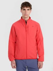 4F Kurtka puchowa trekkingowa z wypełnieniem syntetycznym męska - pomarańczowa L. Brązowe kurtki męskie 4f, l, bez wzorów, z materiału, bez kaptura. Za 349.99 zł.