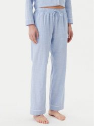 Hunkemöller Spodnie piżamowe 301492 Błękitny Regular Fit. Niebieskie piżamy damskie Hunkemöller, m, bez wzorów, z bawełny, bez ramiączek. Za 149.99 zł.