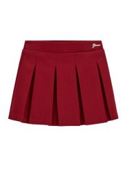 Guess Spódnica mini K6BD04 K5927 Czerwony Regular Fit. Czerwone spódniczki dla dziewczynek Guess, z aplikacjami, z syntetyku, mini. Za 214.99 zł.