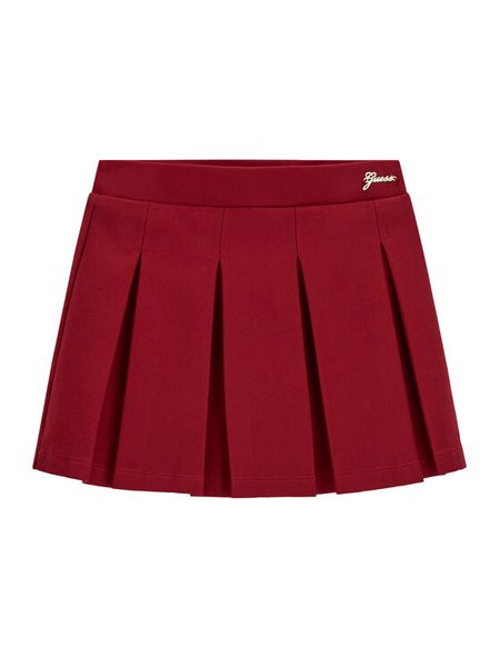 Guess Spódnica mini K6BD04 K5927 Czerwony Regular Fit. Czerwone spódniczki dla dziewczynek Guess, z aplikacjami, mini. Za 214.99 zł.