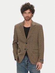 KARL LAGERFELD Marynarka 155106 552115 Brązowy Slim Fit. Brązowe marynarki męskie KARL LAGERFELD, bez wzorów. Za 1,399.00 zł.