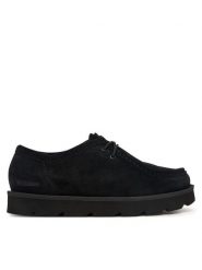 Clarks Półbuty Meare Walla 26183761 Czarny. Czarne półbuty na co dzień męskie Clarks, ze skóry, bez zapięcia. Za 479.99 zł.