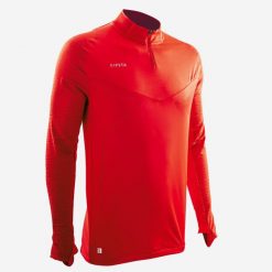 Bluza do piłki nożnej Kipsta CLR Club. Zielone bluzy męskie KIPSTA, l, bez wzorów, z materiału, bez kaptura, do biegania. Za 169.99 zł.