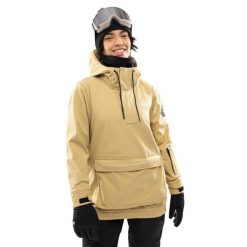 Damska kurtka snowboardowa Sporty zimowe Siroko W3-W Kamui. Brązowe kurtki snowboardowe damskie SIROKO, bez wzorów, z softshellu, bez kaptura, narciarskie. Za 338.00 zł.