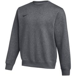 NIKE Park 26 Fleece Crew - męska bluza z miękkiego polaru, regular fit. Szare bluzy męskie Nike, m, bez wzorów, z bawełny, bez kaptura. Za 167.99 zł.